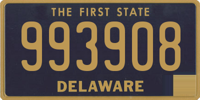 DE license plate 993908