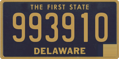 DE license plate 993910