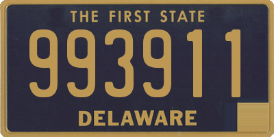 DE license plate 993911