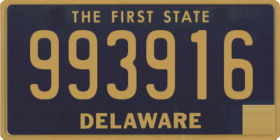 DE license plate 993916