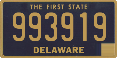 DE license plate 993919