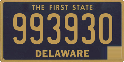 DE license plate 993930