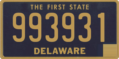 DE license plate 993931