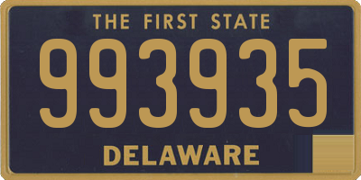 DE license plate 993935