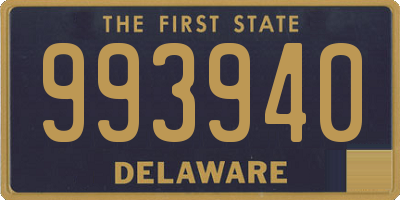 DE license plate 993940