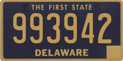 DE license plate 993942