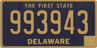 DE license plate 993943