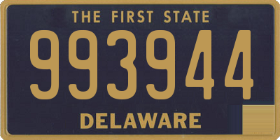 DE license plate 993944