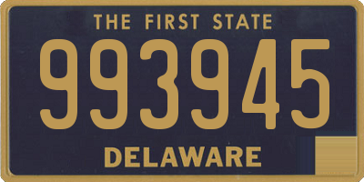 DE license plate 993945