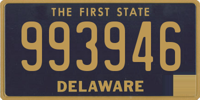 DE license plate 993946