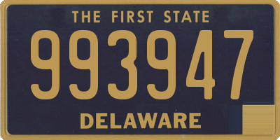 DE license plate 993947