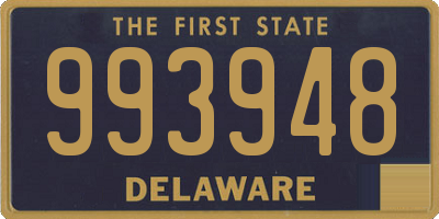 DE license plate 993948