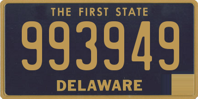 DE license plate 993949