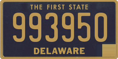 DE license plate 993950