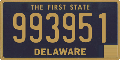 DE license plate 993951