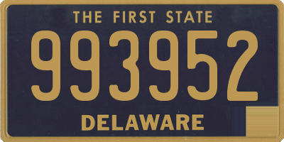 DE license plate 993952