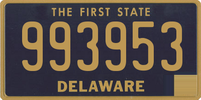 DE license plate 993953