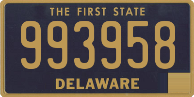 DE license plate 993958