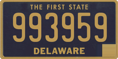 DE license plate 993959