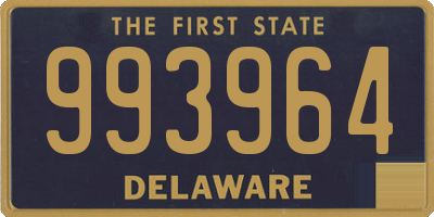 DE license plate 993964