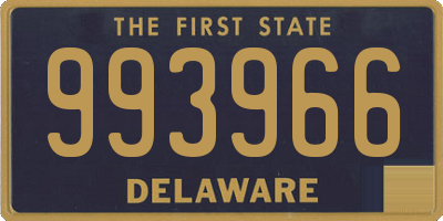 DE license plate 993966