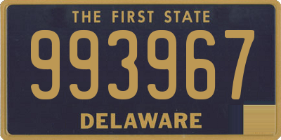 DE license plate 993967