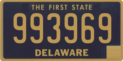 DE license plate 993969