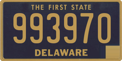 DE license plate 993970