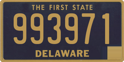 DE license plate 993971