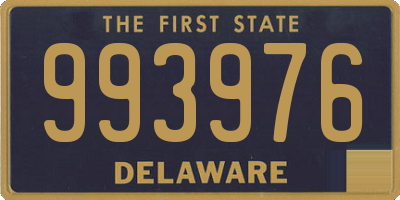 DE license plate 993976