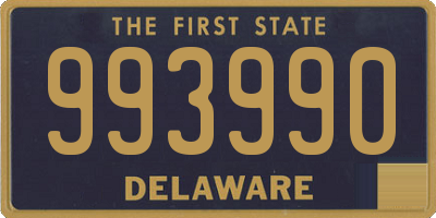 DE license plate 993990