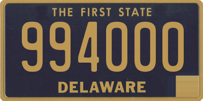 DE license plate 994000