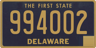 DE license plate 994002