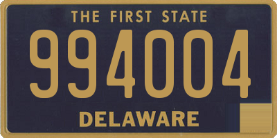 DE license plate 994004