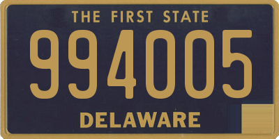 DE license plate 994005