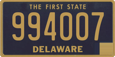 DE license plate 994007