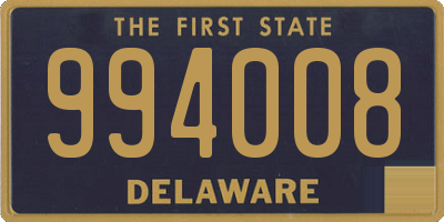 DE license plate 994008