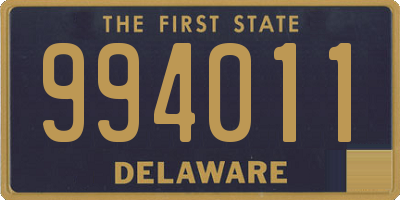 DE license plate 994011