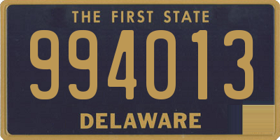 DE license plate 994013