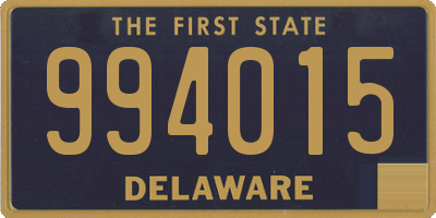 DE license plate 994015