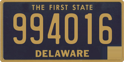 DE license plate 994016