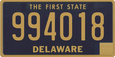 DE license plate 994018