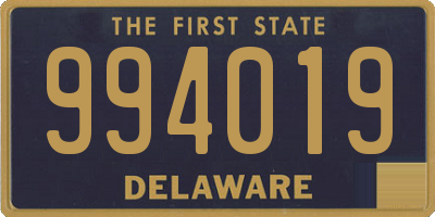 DE license plate 994019