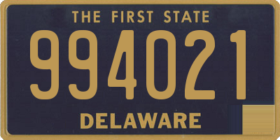 DE license plate 994021