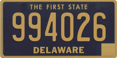 DE license plate 994026