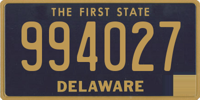 DE license plate 994027