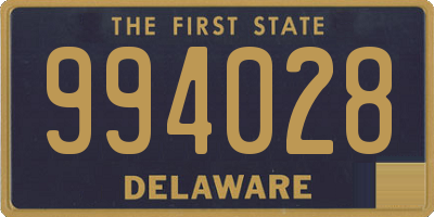 DE license plate 994028