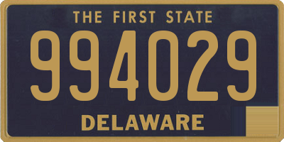 DE license plate 994029