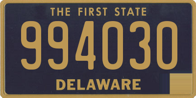 DE license plate 994030