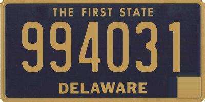 DE license plate 994031